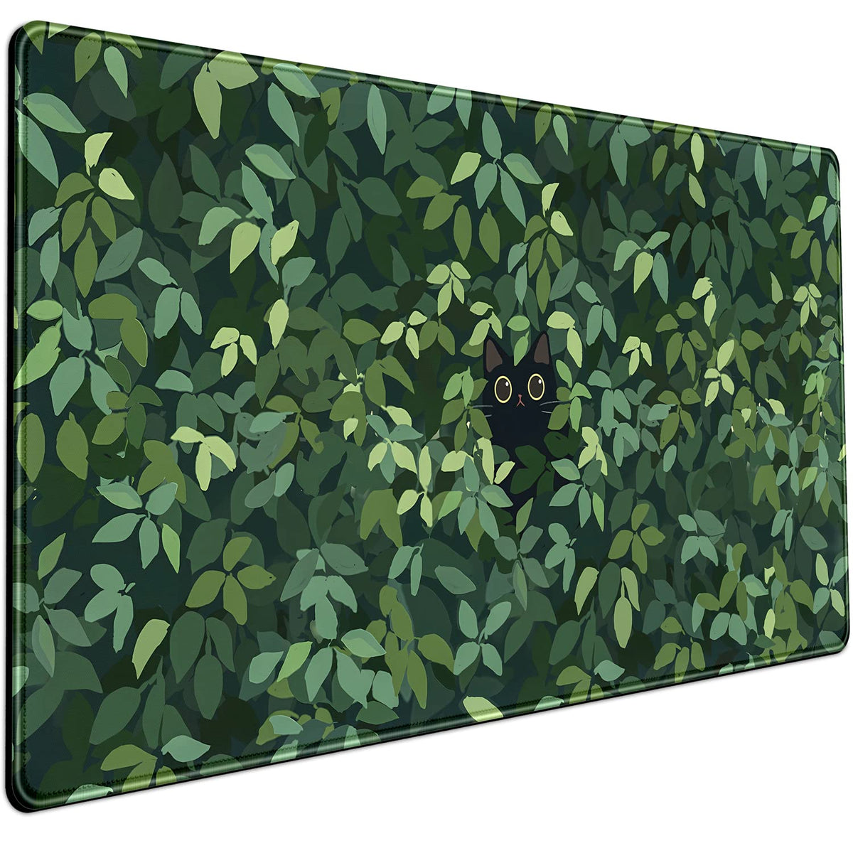 Cute Frog Mouse Pad Desk Pad Kawaii Green Decor Mat, Large Gaming Mouse Pad for Desk Computer Keyboard Laptop, Desk Decor Home Office Accessories for Girl (31.5x15.7 in) with Stitched Eges Pad