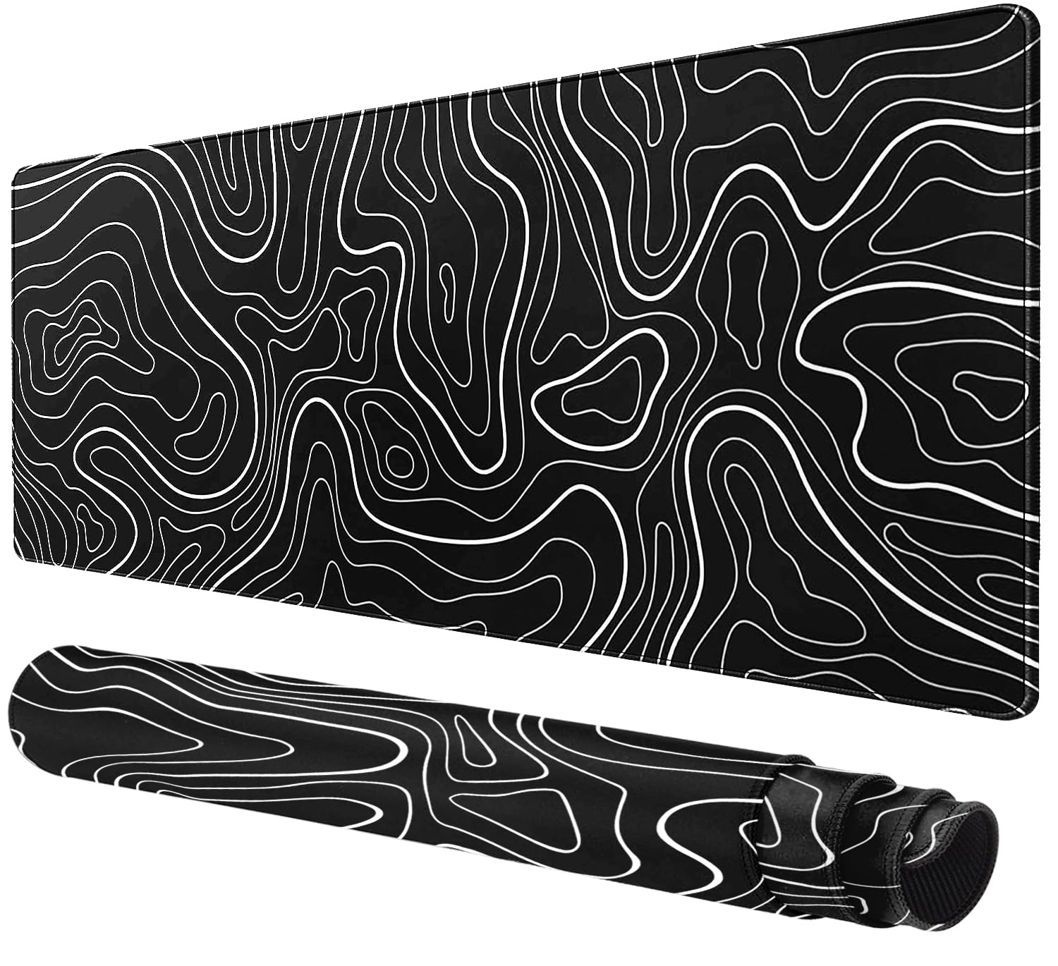 Rcege Large Gaming Mouse Pad Extended Desk Mat with Non Slip Stitched Edge