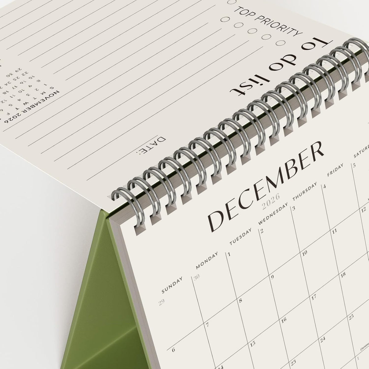 Jotsome Desk Calendar 2026-2027, Small Standing Flip Desktop Calendar