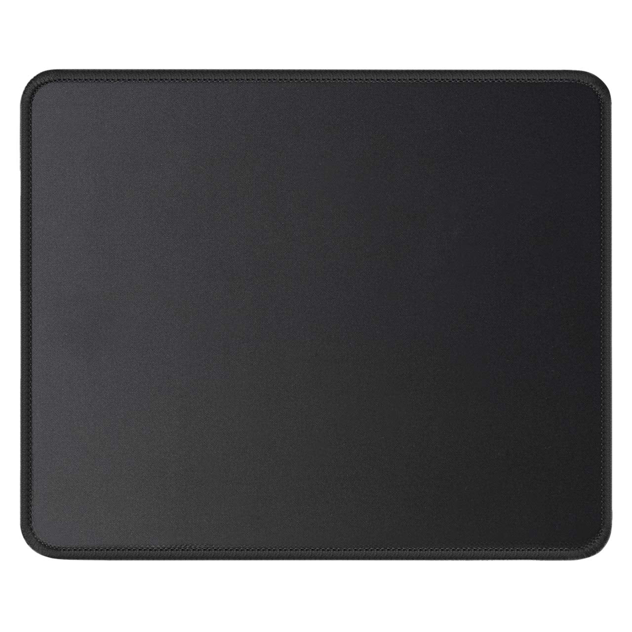 JIKIOU Mouse Pad with Stitched Edge, Perfect Size-10.2x8.3in Black