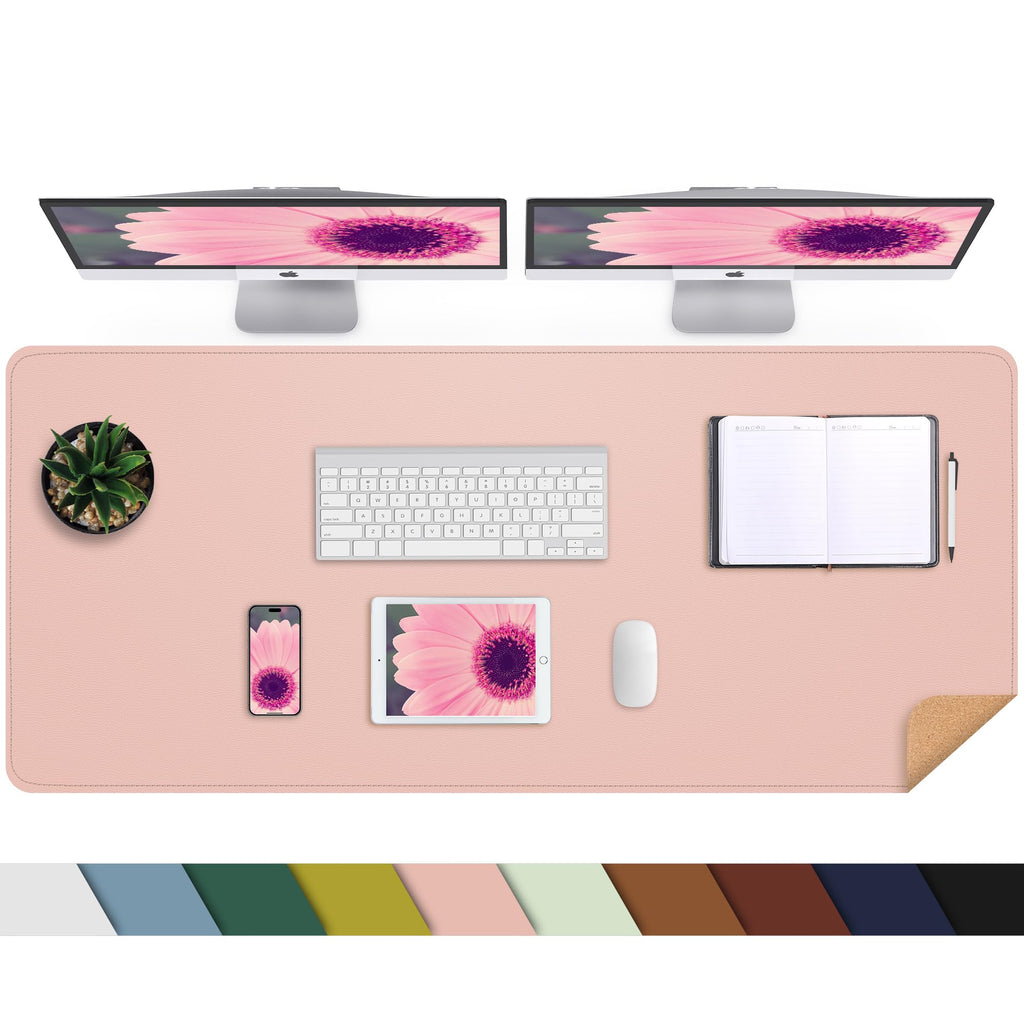 AFIING Large Desk Mat, 47" x 17", Black