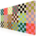 iCasso Desk Mat,Cute Desk Cover for Women,35.4x15.7in,Checkered