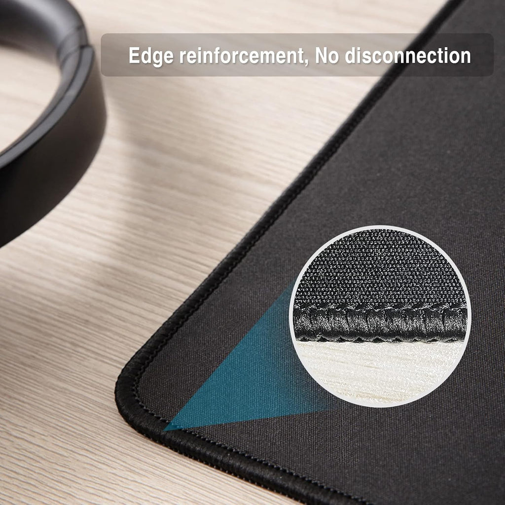 Zhithink 11 Pack Mouse Pad, 10.2''x8.2'' Computer Mousepad Bulk, Black