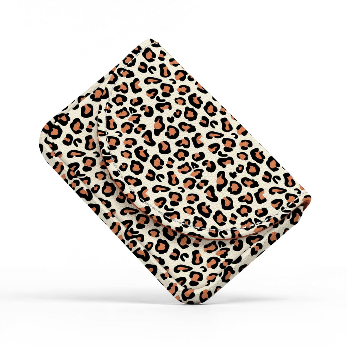 Business Card Holder，PU Leather Business Card Case Wallet White