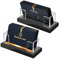 NIUBEE Acrylic Business Card Holder 2pcs, Gift Cards Display Stand for Desk