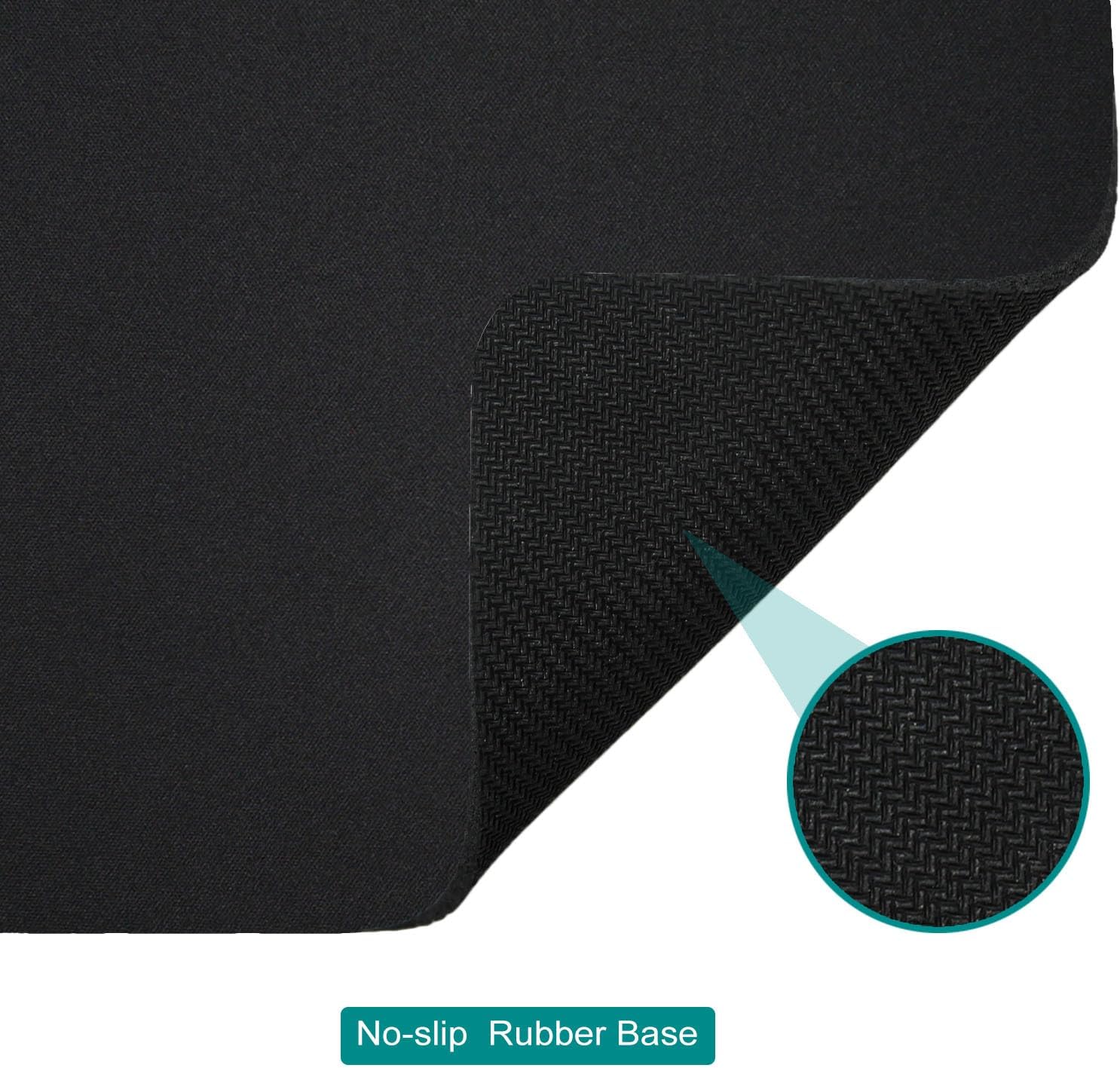 5 Pack Bulk Black Small Mouse Pad, Computer Mousepad for Desk, Compact Size