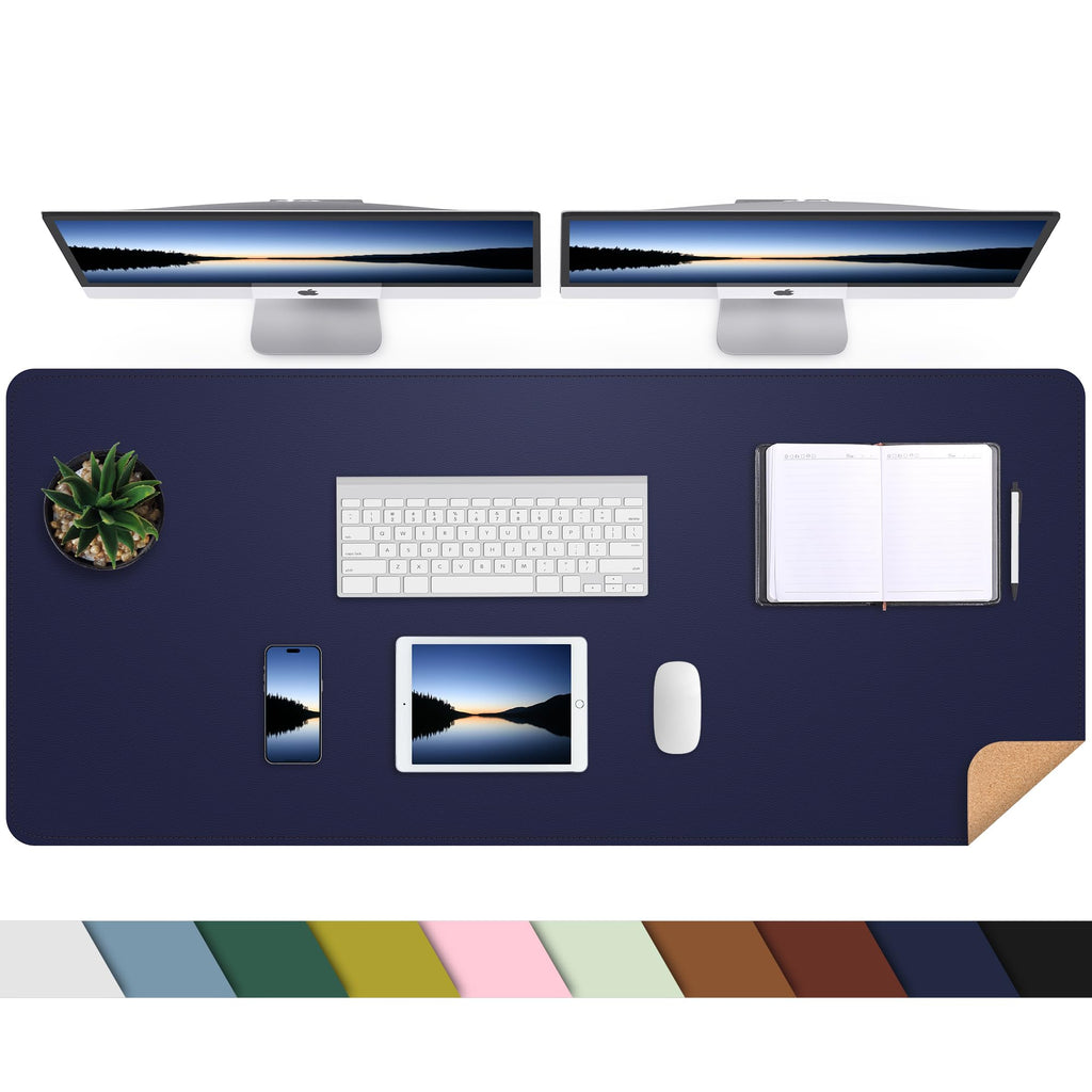 AFIING Large Desk Mat, 47" x 17", Black