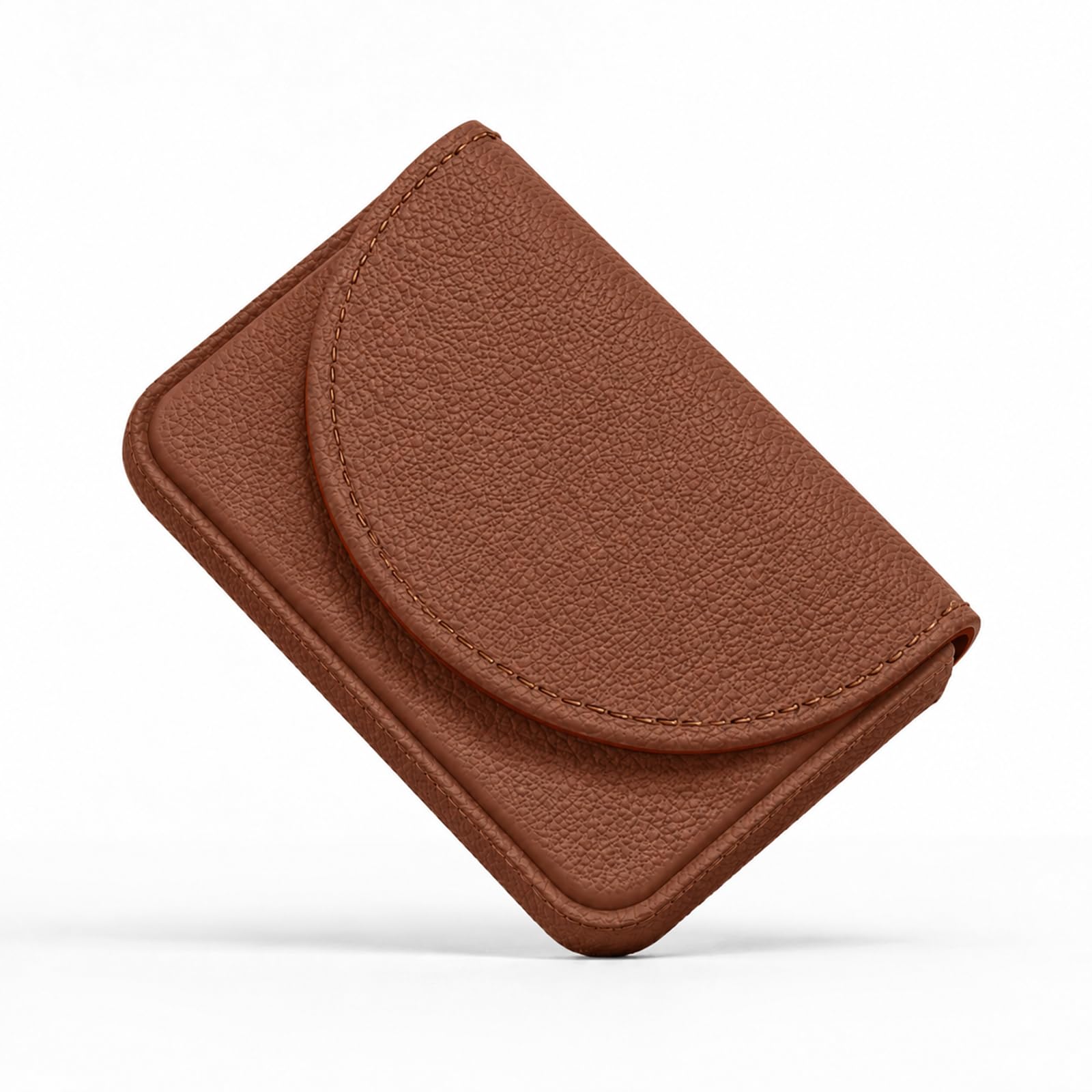 Business Card Holder，PU Leather Business Card Case Wallet White