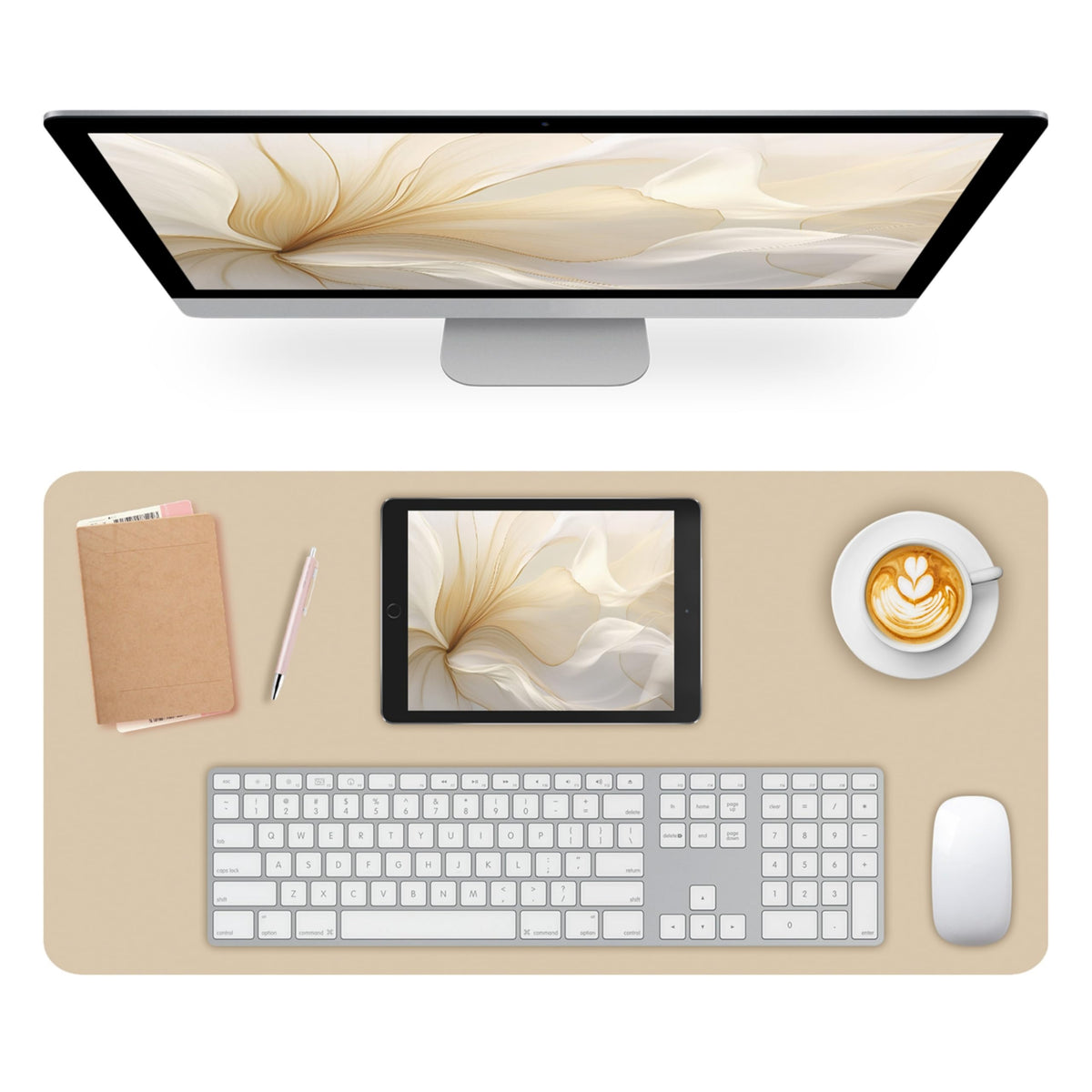 Mouse Pad and Keyboard Wrist Rest, 3-in-1 Keyboard and Mouse Pad