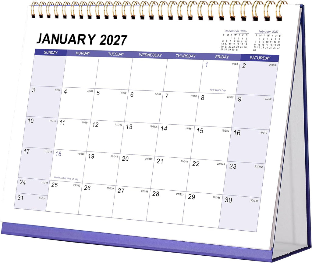 2027 Desk Calendar - Desktop Calendar 2027,12 Months Desk Calendar 2027