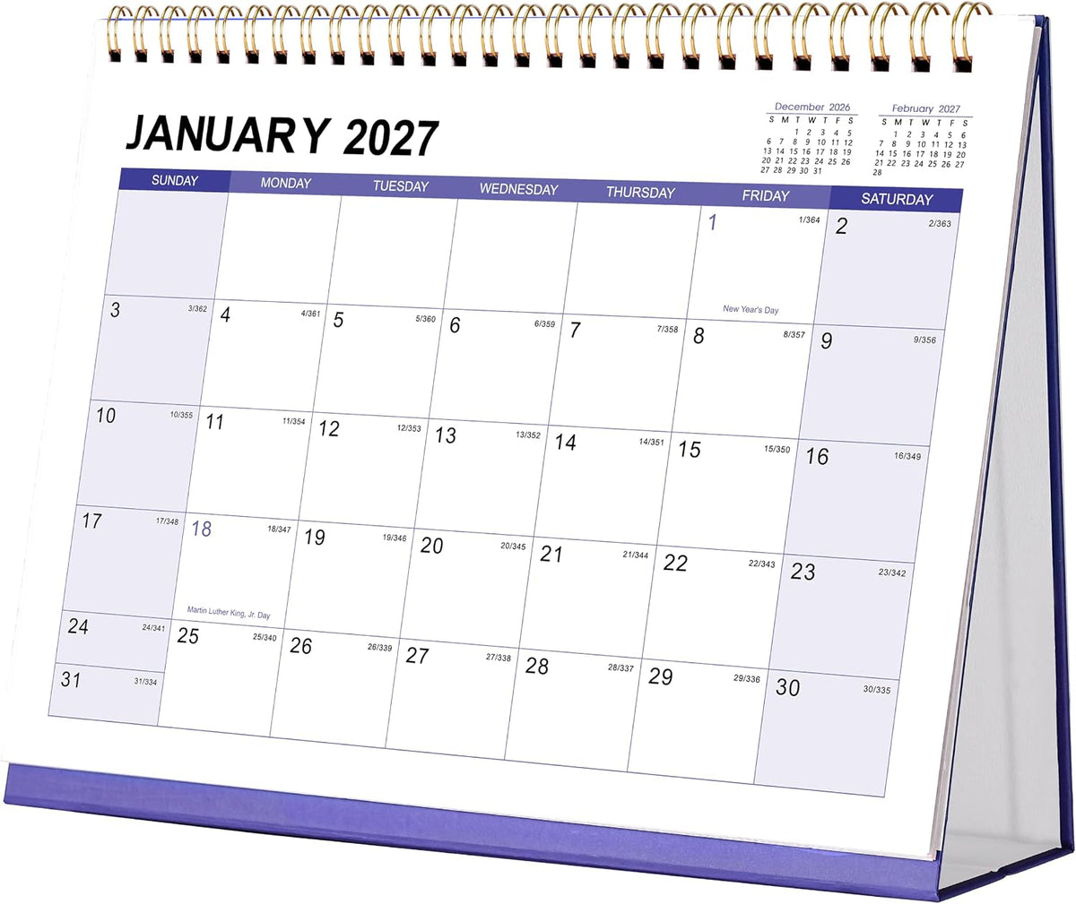 2027 Desk Calendar - Desktop Calendar 2027,12 Months Desk Calendar 2027