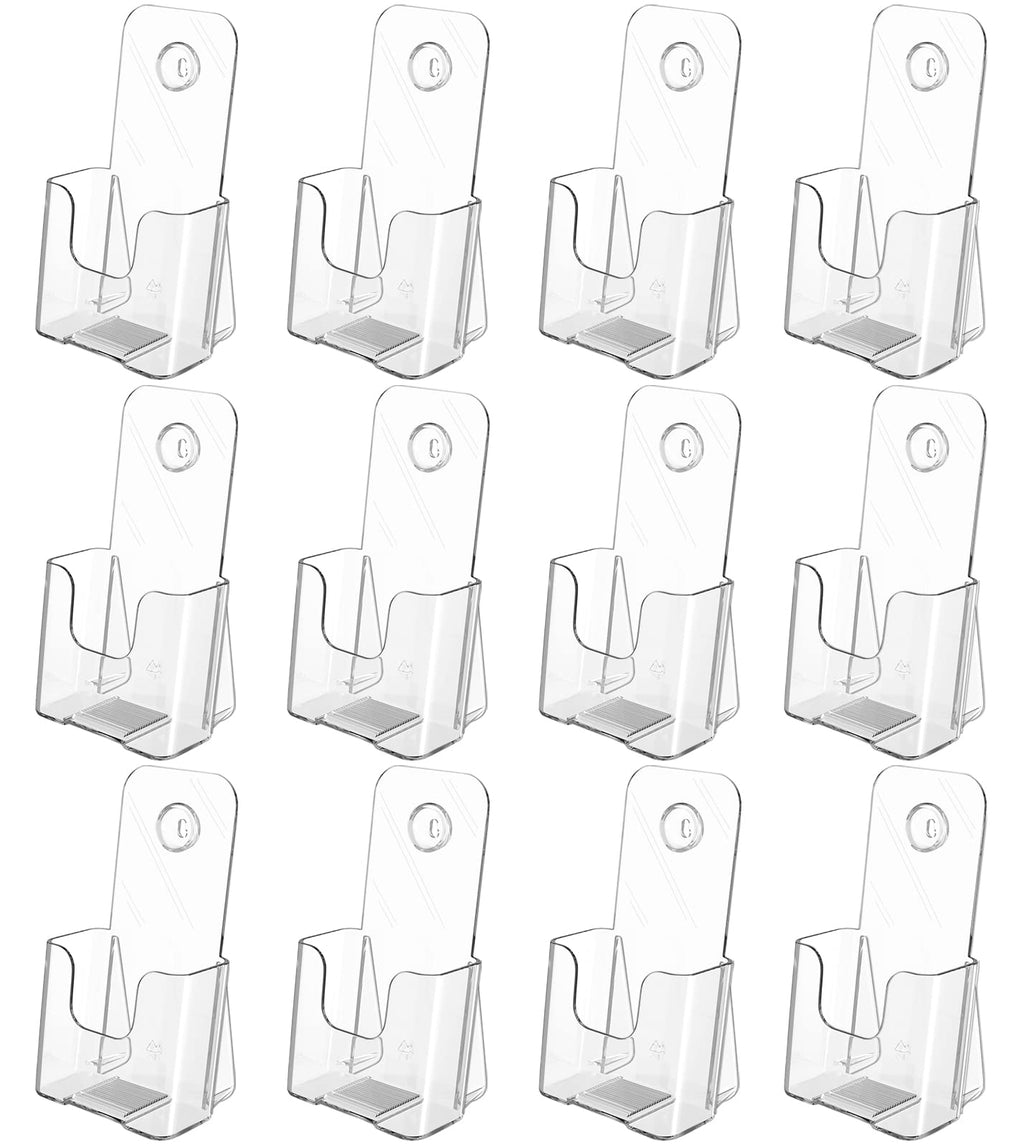 MaxGear Acrylic Brochure Holder Flyer Display Stand 4 x 9 Inch, 2 Pack
