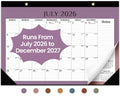 Taja Desk Calendar 2026-2027, Jul 2026-Dec 2027, 18-Month, 17" x 12"