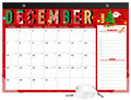 Desk Calendar 2026 with Clear Waterproof Cover 17 x 12 inch 18 Months Wall Calendar Runs from Jul. 2025 to Dec. 2026 School Year Calendar for Schedule Organization Monthly Planner, Pink