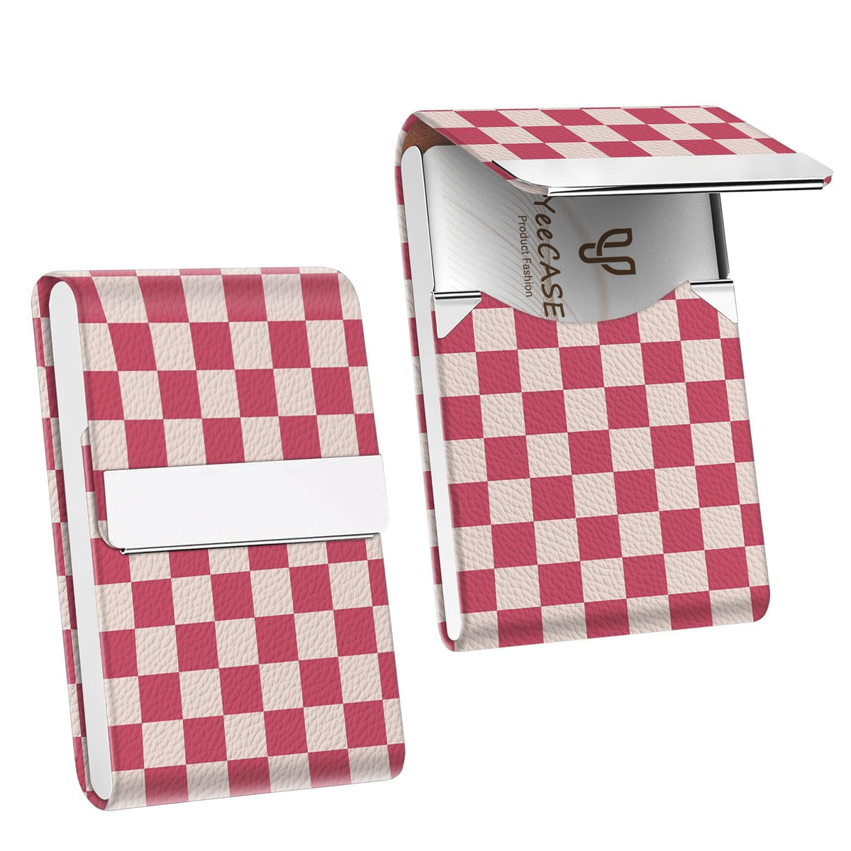 2Pack Business Card Holder, Metal Slim Business Card Case, RFID Blocking