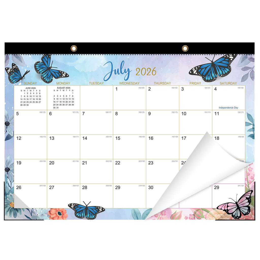 ZTX Desk Calendar 2026-2027 18 Month Big Planner Colorful