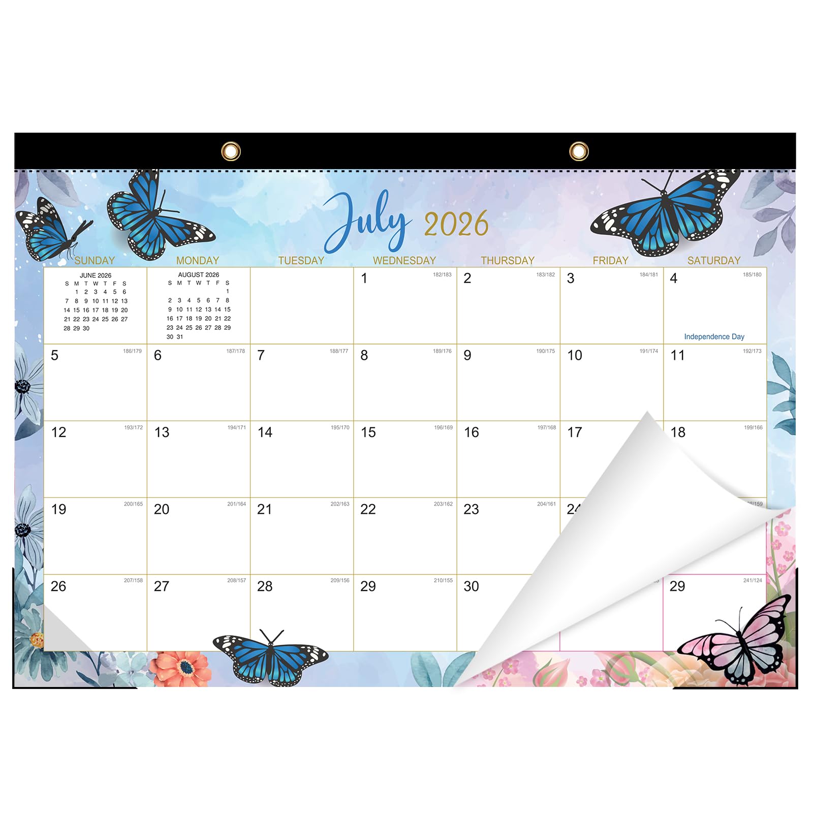 ZTX Desk Calendar 2026-2027 18 Month Big Planner Colorful