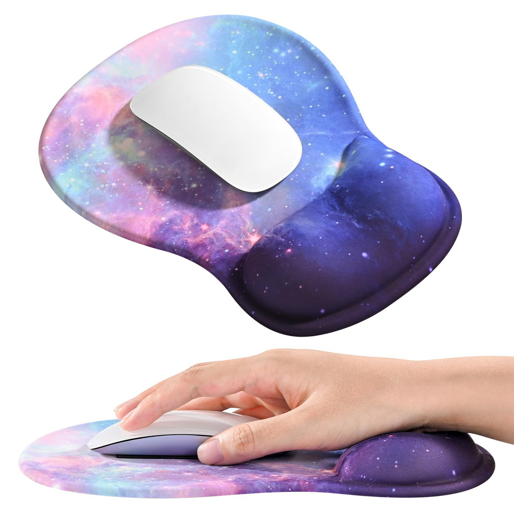 EooCoo Mouse Pad with Gel Wrist Rest, Ergonomic Mousepad Wrist Alignment