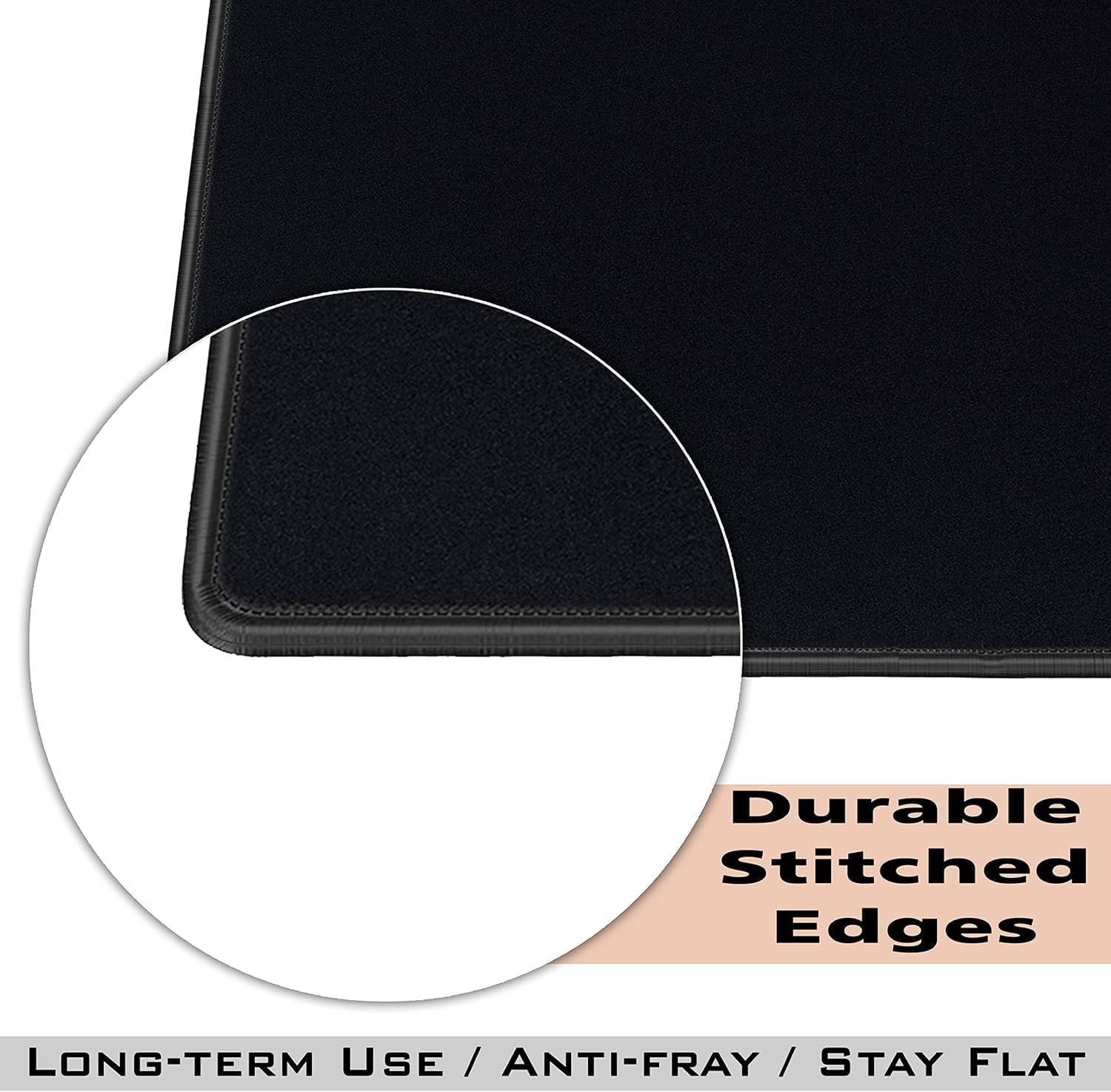 SaiTech IT 5 Pack 220x180x2mm Speed Type Gaming Mousepad, Black