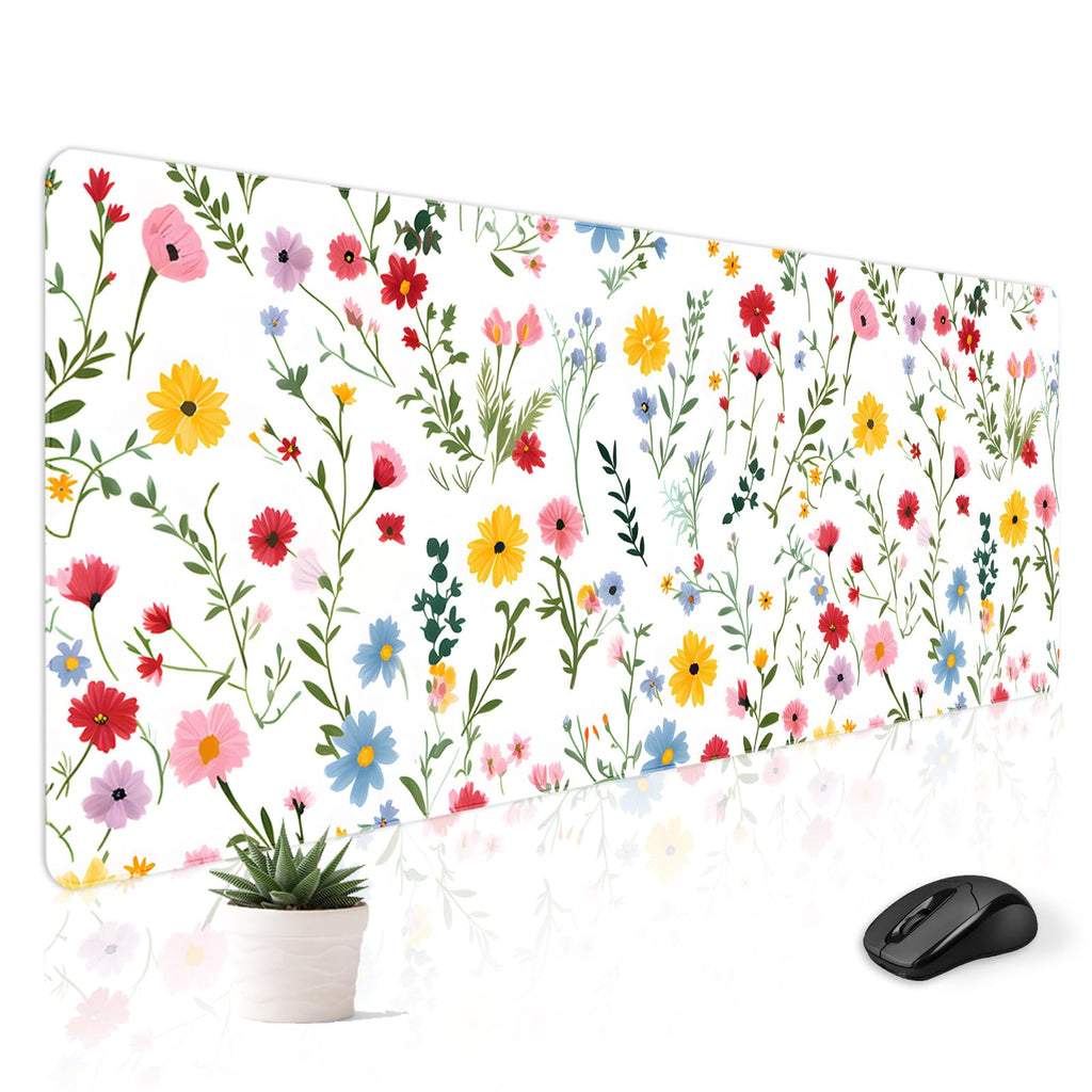 Cute Desk Mat for Keyboard Desktop Extra Large Mouse Pad, Castle