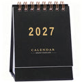 Mini Desk Calendar 2026-2027, Standing Flip Small Desk Calendar- July 2026 to Dec 2027 18 Monthly Desktop Calendar- Thick Paper Twin-Wire Binding for Home or Office (Blue)