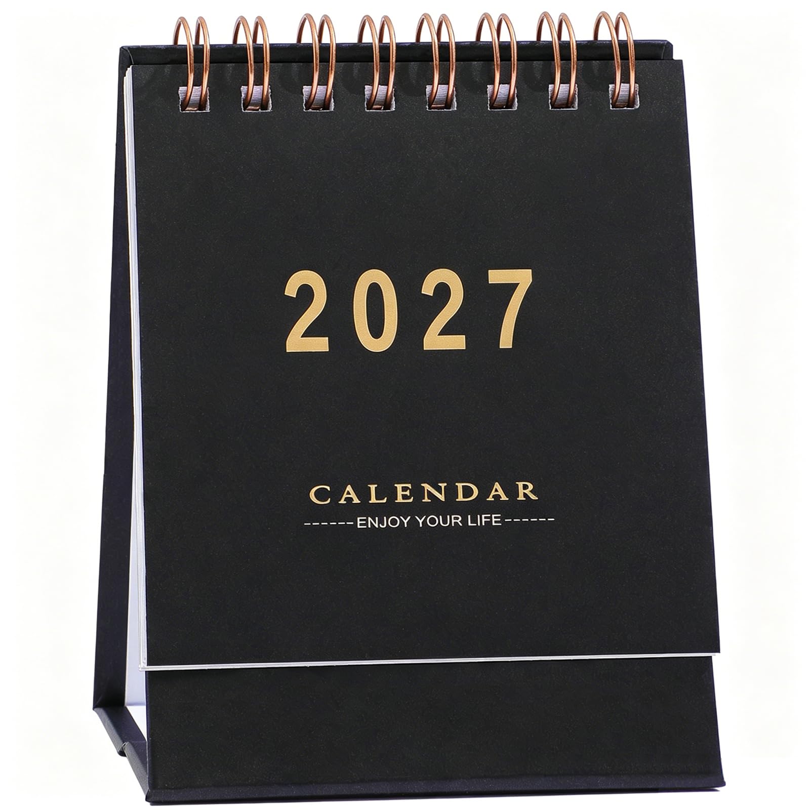 Mini Desk Calendar 2026-2027, Standing Flip Small Desk Calendar- July 2026 to Dec 2027 18 Monthly Desktop Calendar- Thick Paper Twin-Wire Binding for Home or Office (Blue)