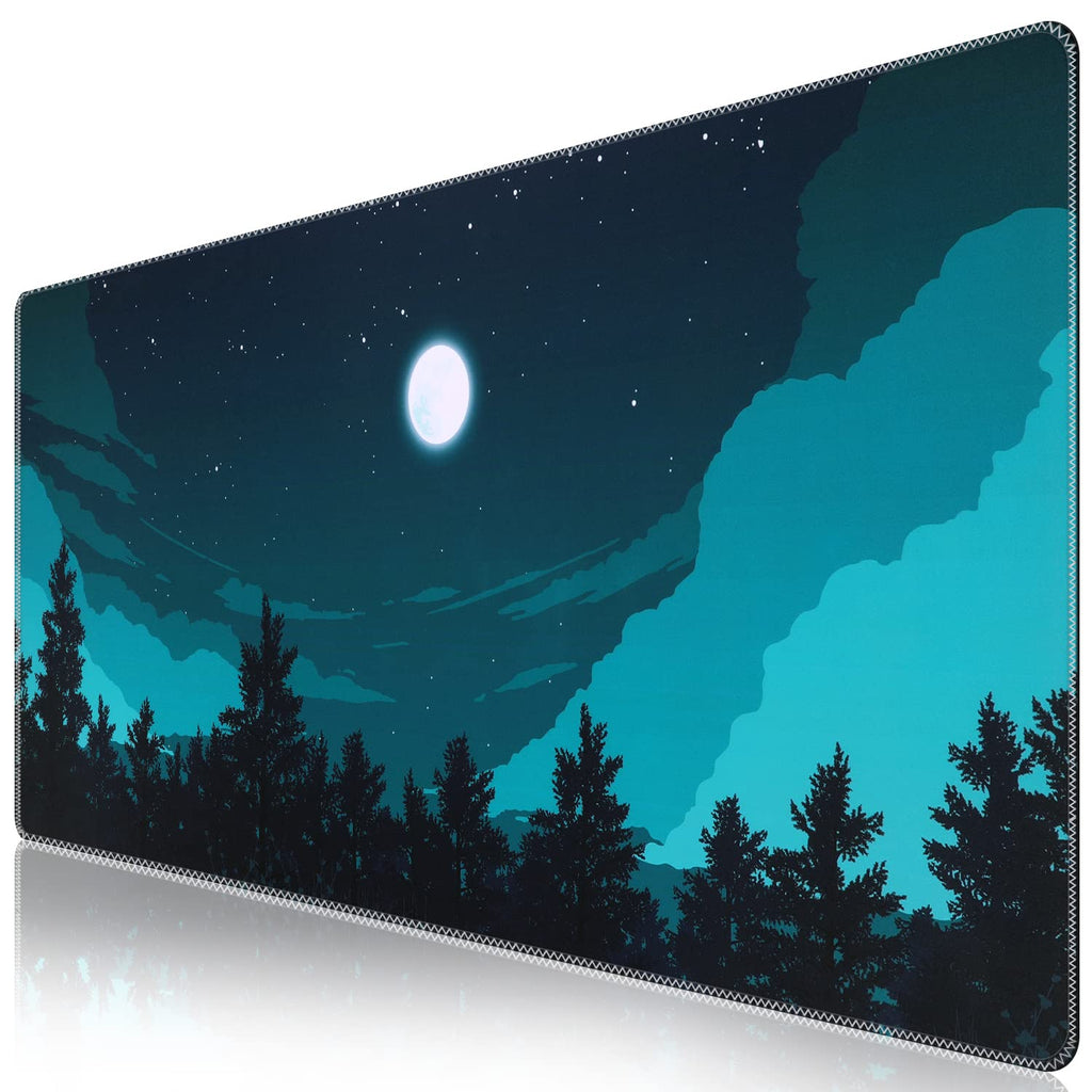 iCasso Desk Cover Mat, Office Mouse Pad,35.4x15.7in,Retro Black
