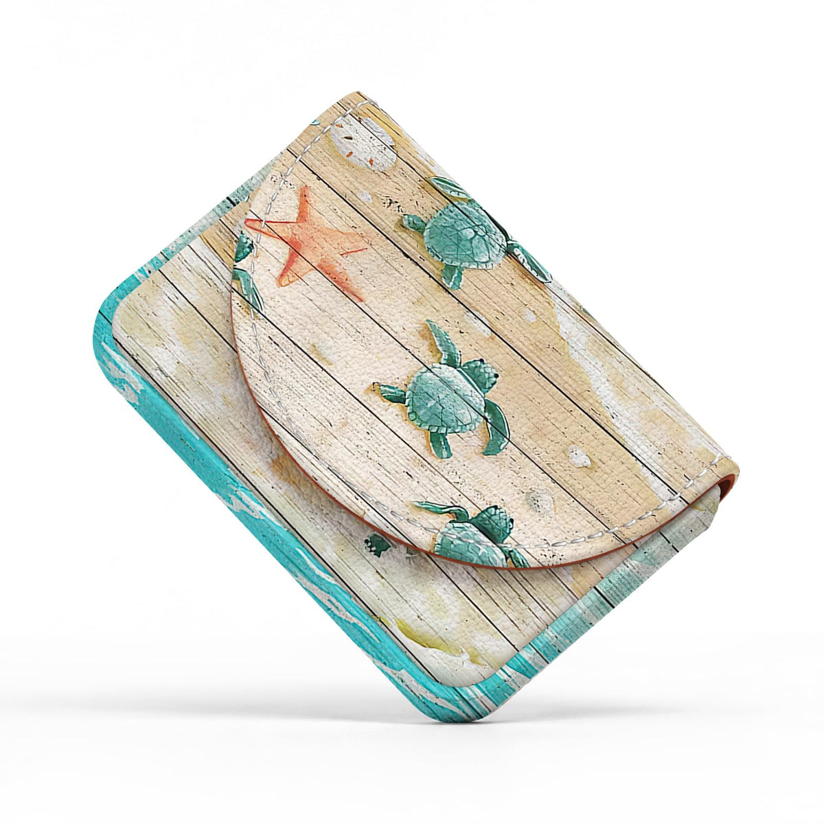 Business Card Holder，PU Leather Business Card Case Wallet White