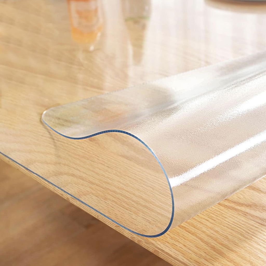 LovePads Clear Desk Mat 16x36 in, 1.5mm Thick Plastic Table Cover Protector