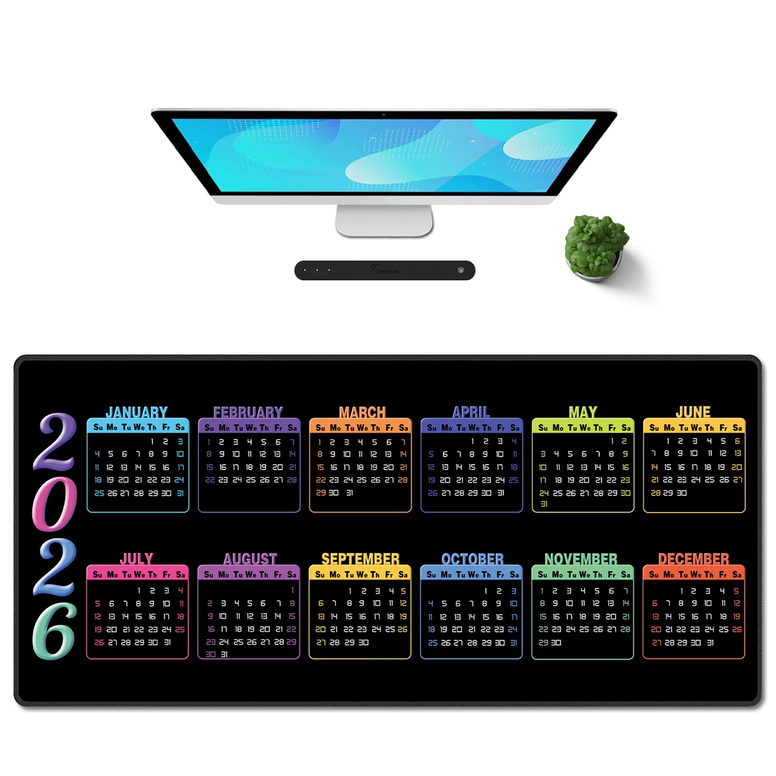 Galdas Mouse Pad For Gaming,Forest Background Pattern XXL XL Large Mouse Mat Long Extended MousePad Desk Mat Non-Slip Rubber Mice Pads Stitched Edges Thin (31.5 x 11.8 x 0.12 Inches) Tree