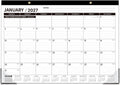 2027 Desk Calendar - JAN 2027 - DEC 2027, 12 Month Large Desk Calendar 2027