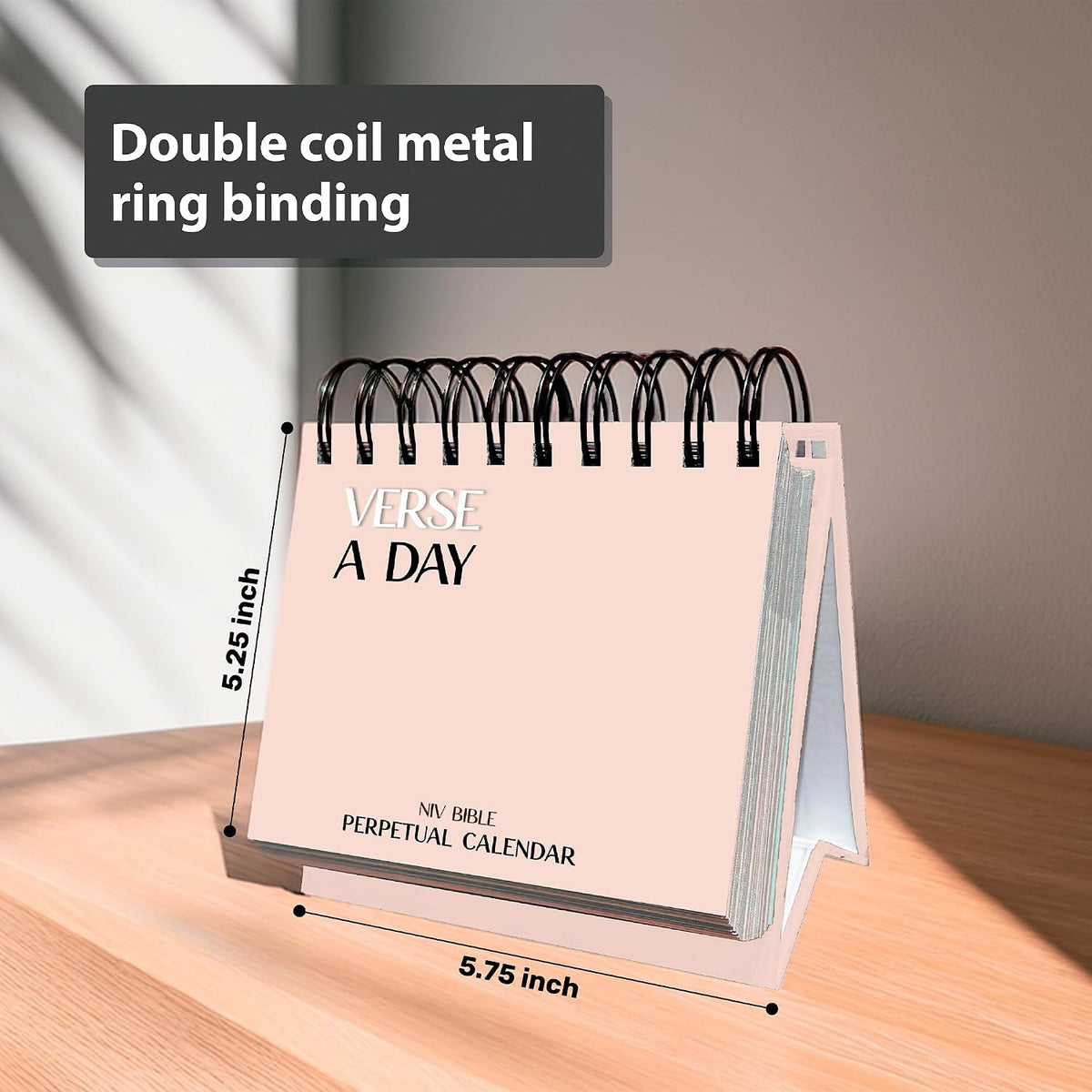 Verse A Day Perpetual Calendar | Enjoy it Year After Year, 365 Christian Verses from the NIV Bible to Inspire Your Daily Devotional, Positive Inspirational Religious Daily Verses for Men & Women