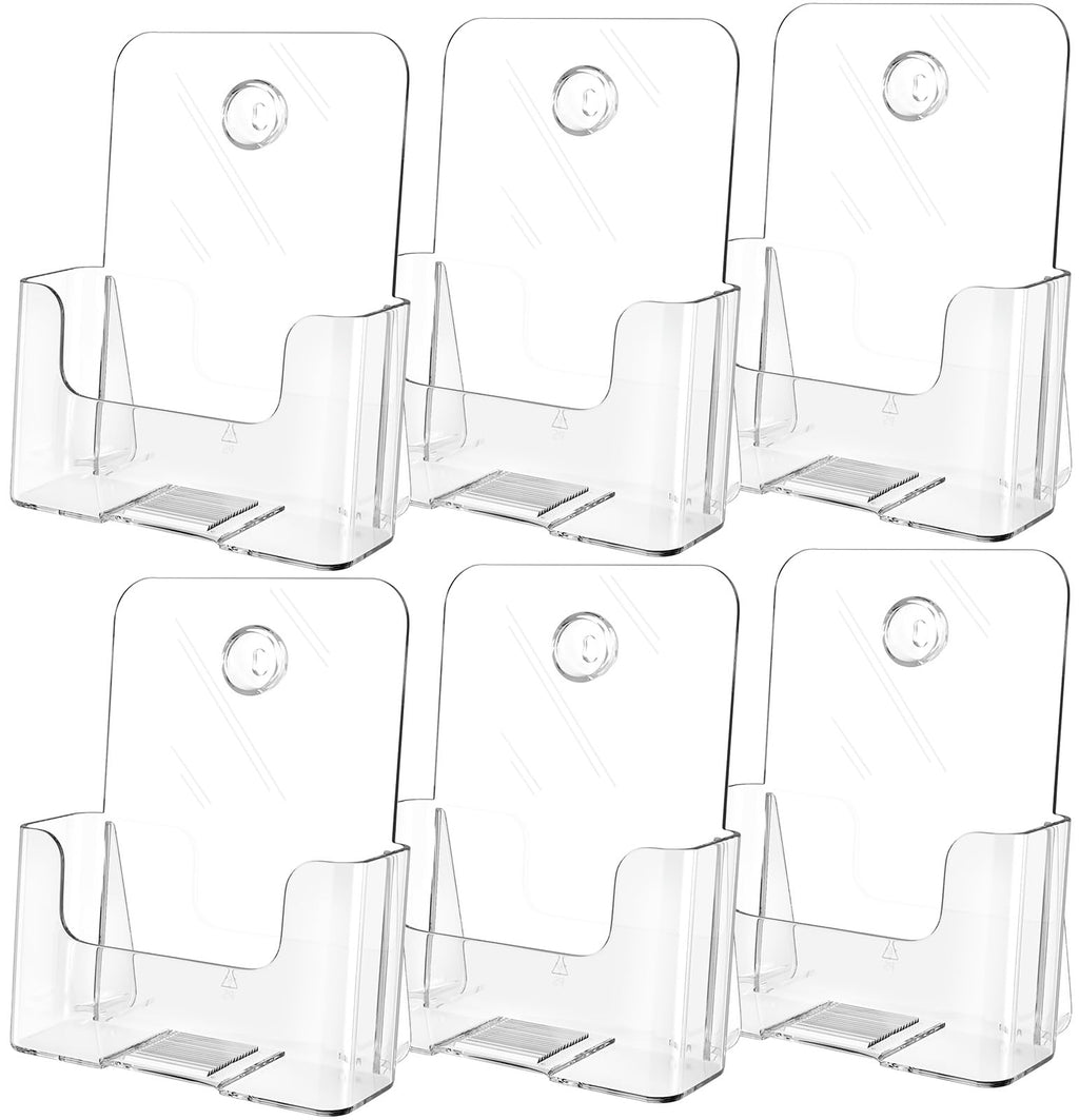 MaxGear Acrylic Brochure Holder Flyer Display Stand 4 x 9 Inch, 2 Pack