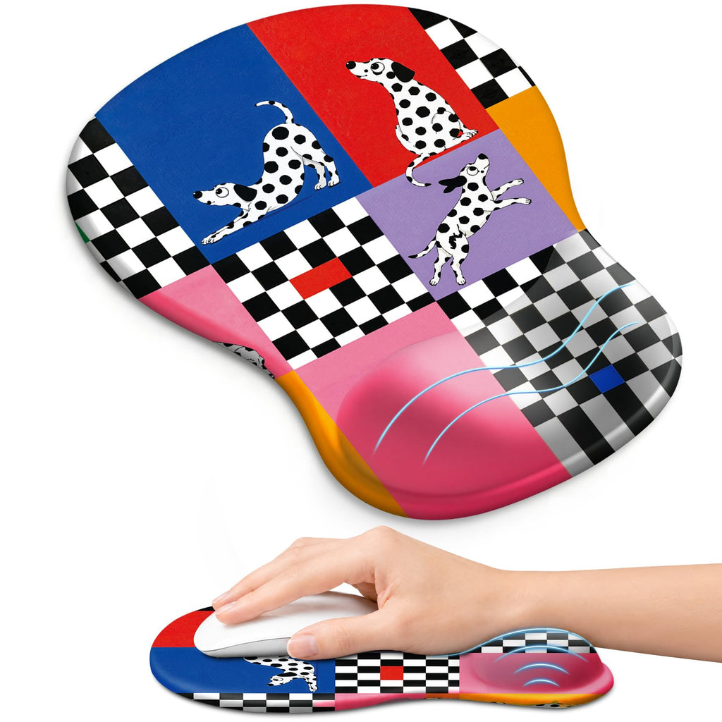 Ergonomic Mouse Pad with Wrist Rest, Gel Wrist Support, Black