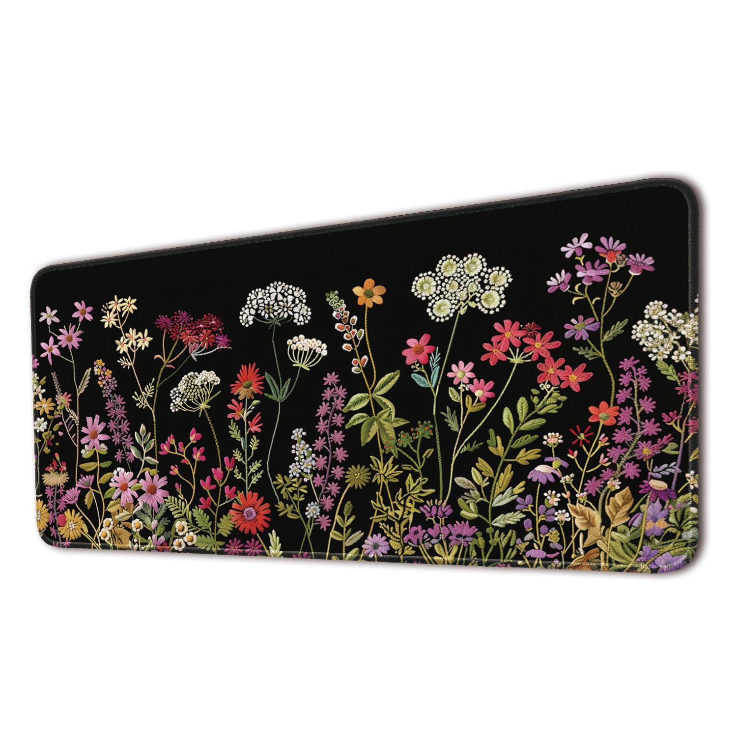 Keyboard Mat, Large Mouse Pad, Purple Butterfly