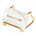 Business Card Holder Desk,Cute Metal Business Cards Holder, Heart Shaped Business Card Display Stand for Men & Women, Small Smartphone Stand & Photo Holder for Office Vendor Booth (Gold)