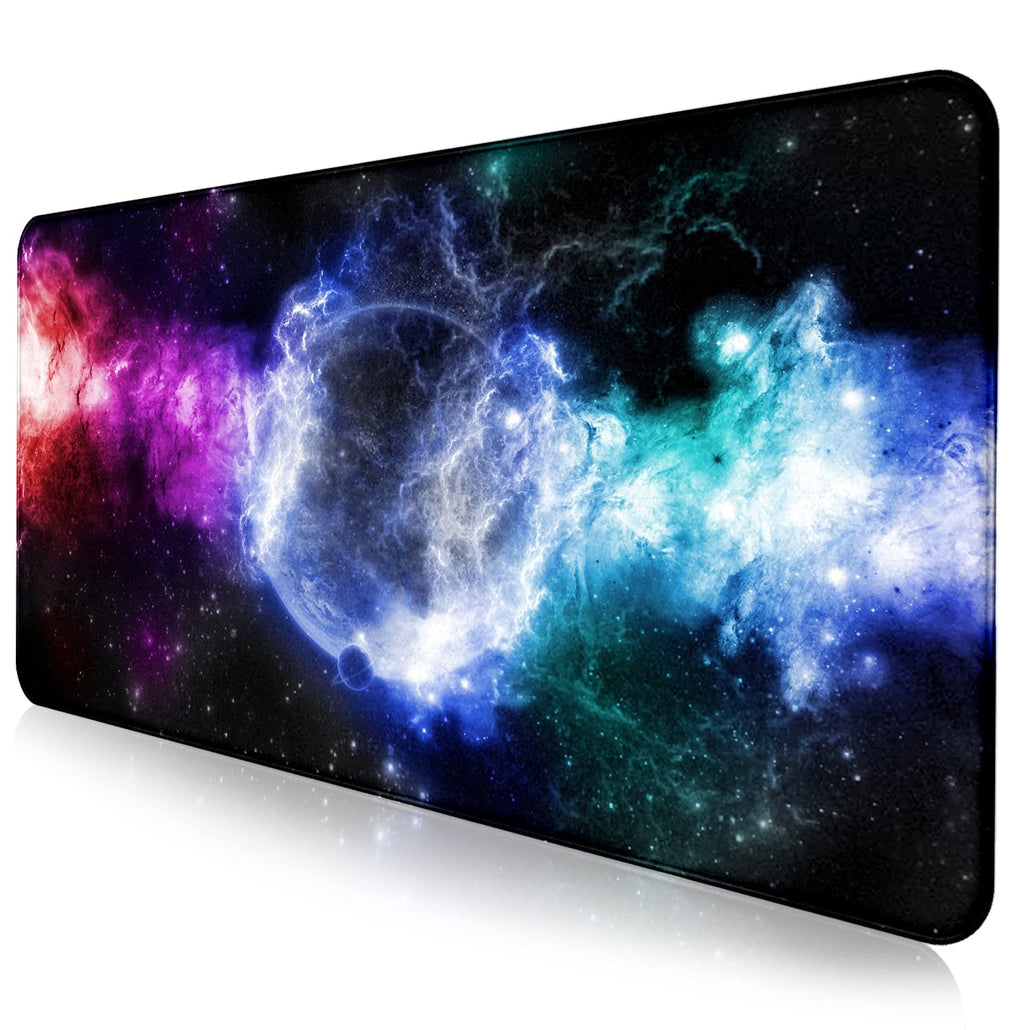 Retro American Flag XL Gaming Mouse Pad with Stitching Edge Laptop Desk Mat