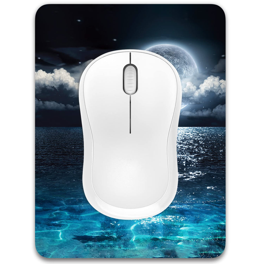 Dapesuom Small Mouse Pad, 6 x 8 Inch Thick Rubber Premium-Textured Non-Slip Portable & Washable Mini Mouse Mat for Women Men Wireless Laptops Keyboard Tray Gaming Work Computer Office Travel, Black