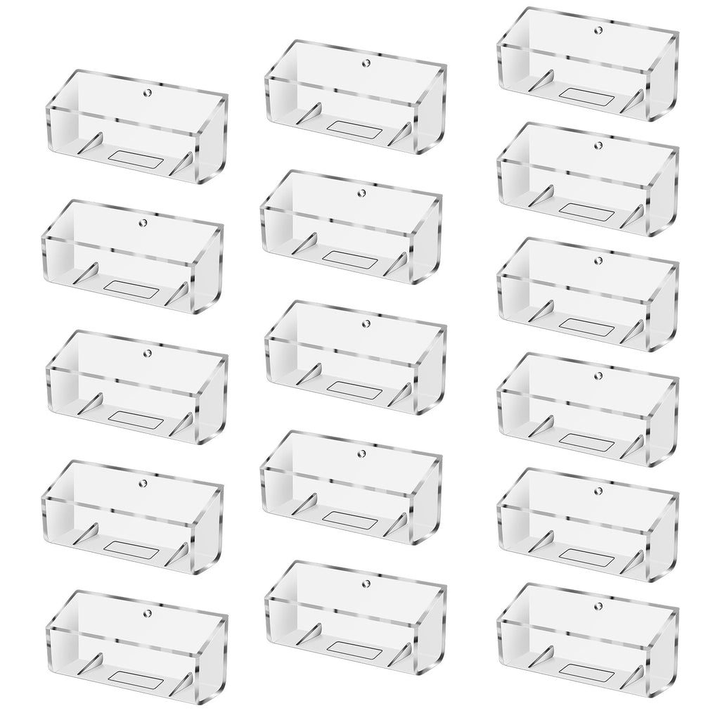Eersida 8 Pcs Acrylic Business Card Holder for Wall Mount or Place on Desk