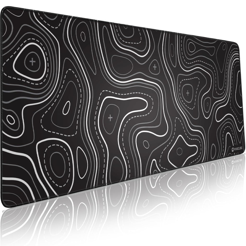 Pixiecube Excel Cheat Sheet Desk Pad | Excel Shortcut Keys Mouse Pad | Extended Large XL Gaming Mousepad | PC Office Spreadsheet Keyboard Mat | Non-Slip Stitched Edge
