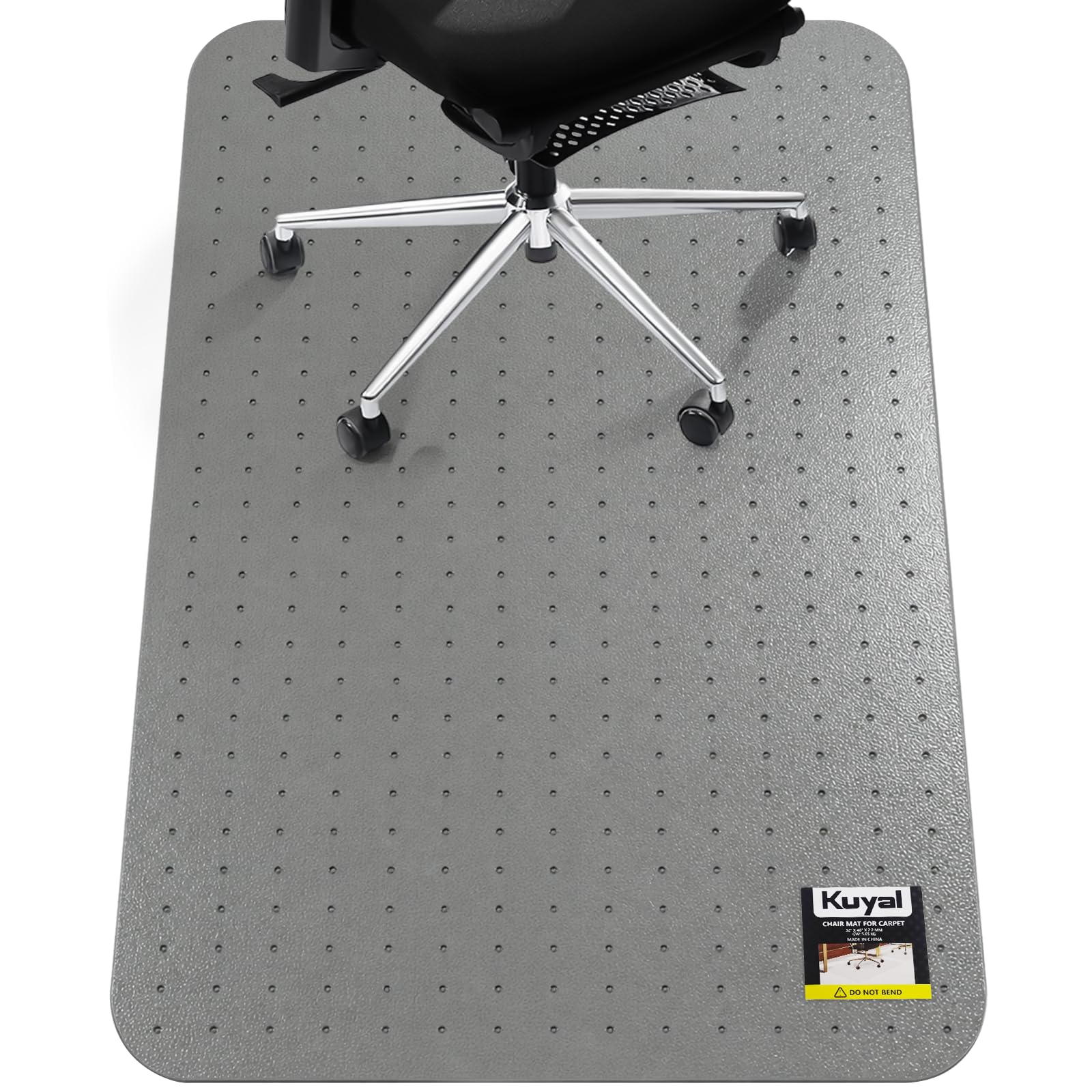 Kuyal Office Chair Mat for Carpet, Clear Heavy Duty Computer Chair Mat
