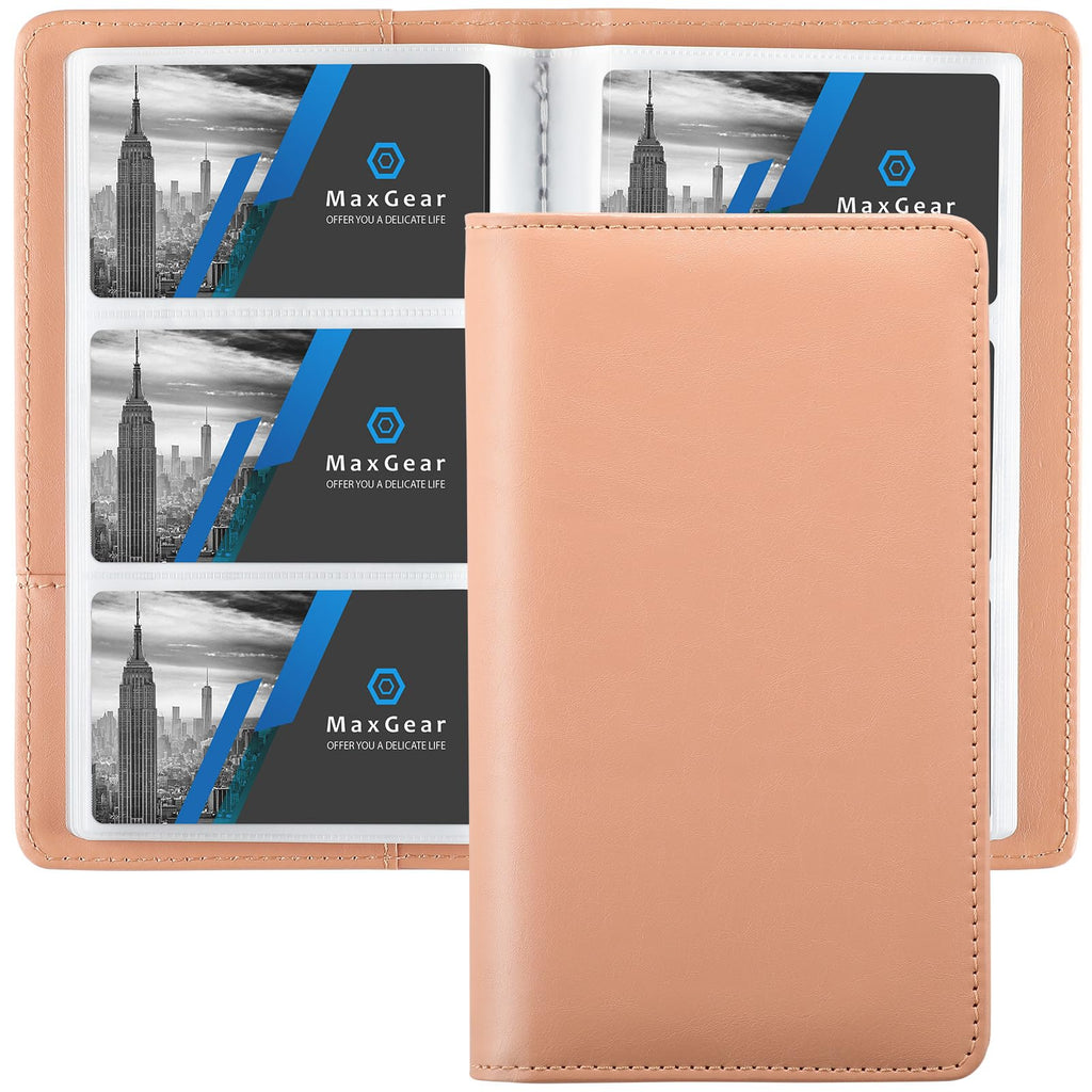 MaxGear Business Card Organizer Book, Holds 240 Cards, Black