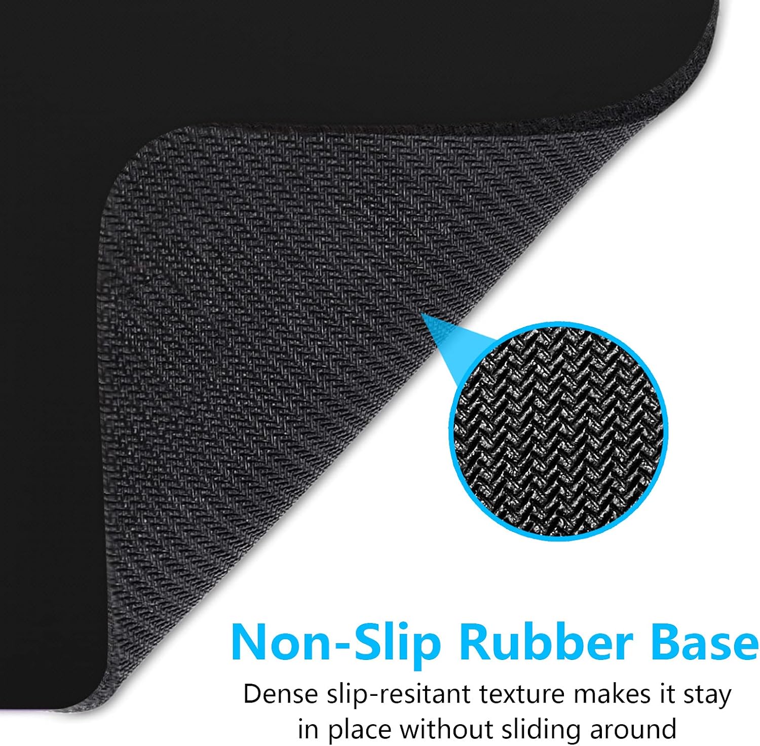 Dapesuom Small Mouse Pad, 6 x 8 Inch Thick Rubber Premium-Textured Non-Slip Portable & Washable Mini Mouse Mat for Women Men Wireless Laptops Keyboard Tray Gaming Work Computer Office Travel, Black
