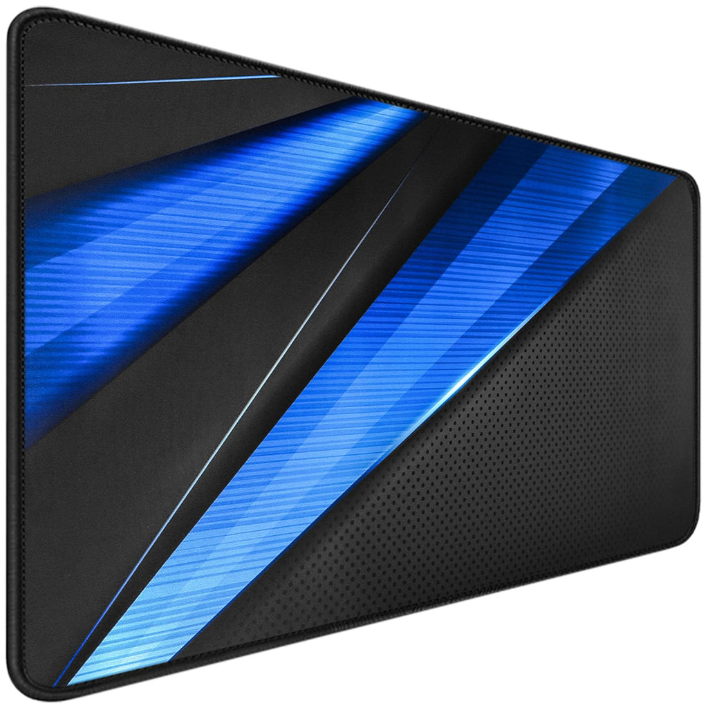 31.5" x 15.7" Waterproof Fabric Desk Pad Large Mouse Pad Office Game, Black