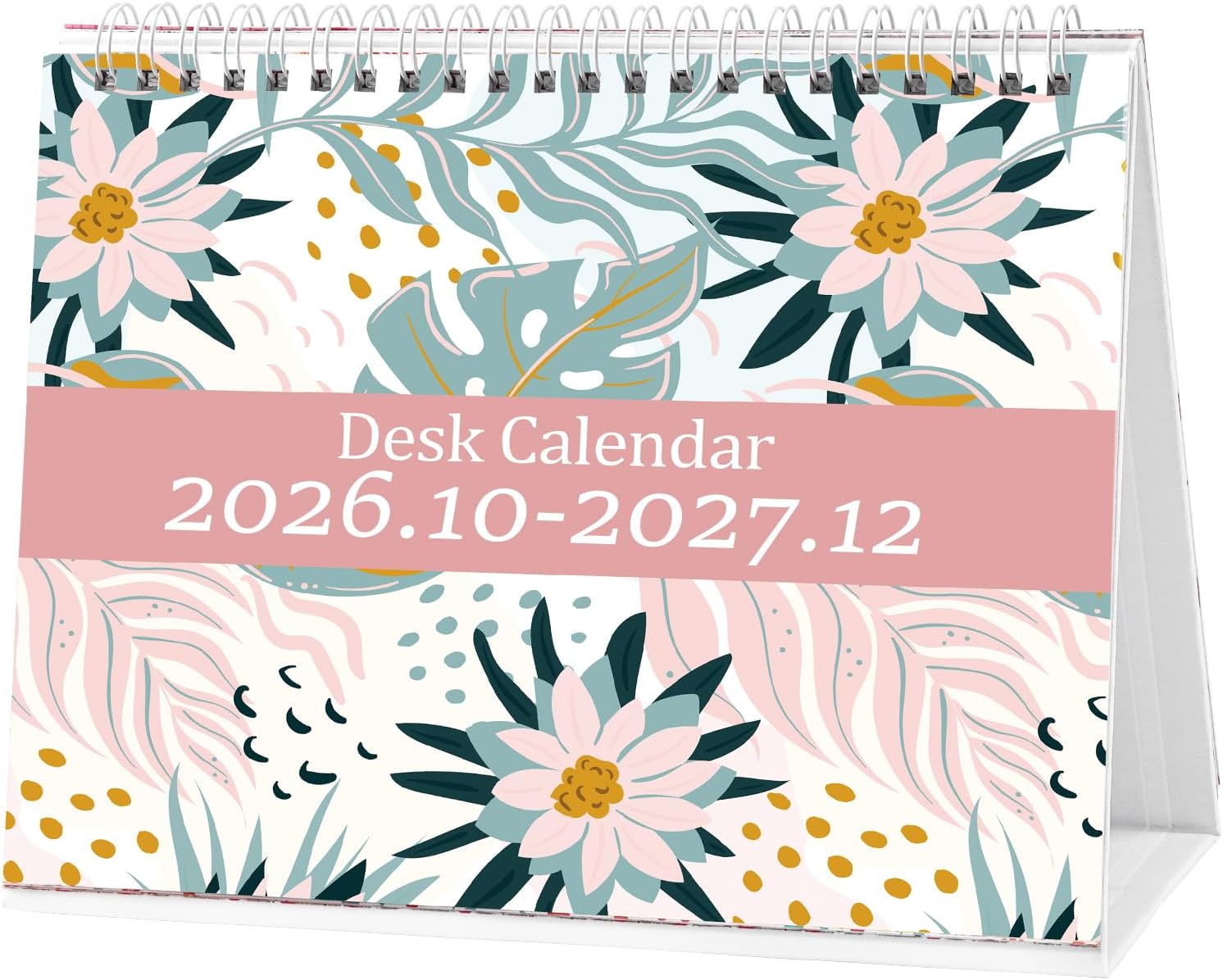 Koncci Small Desk Calendar 2026-2027, Desktop Calendar Oct.2026-Dec.2027