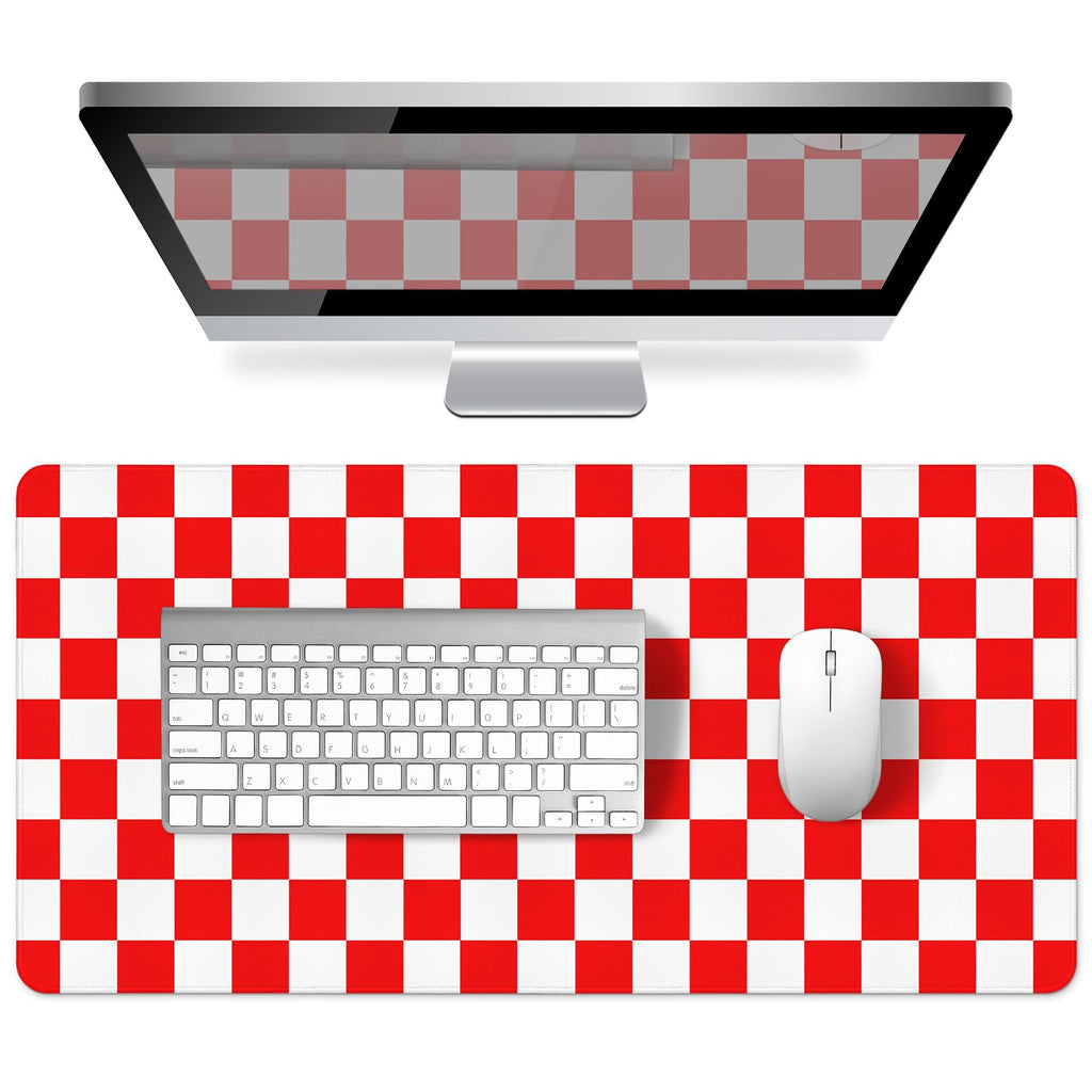 Green Striped Desk Mat Large Mouse Pad Cute Desk Pad Keyboard Computer Mat