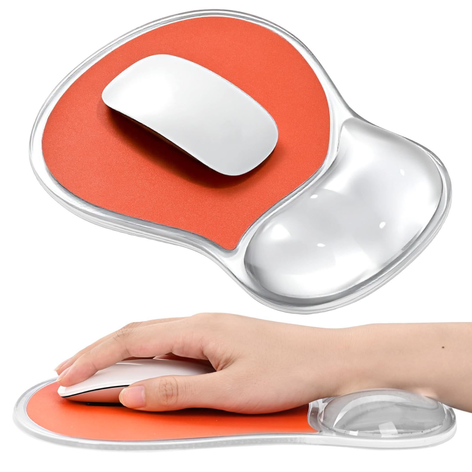 EooCoo Mouse Pad with Gel Wrist Rest, Ergonomic Mousepad Wrist Alignment