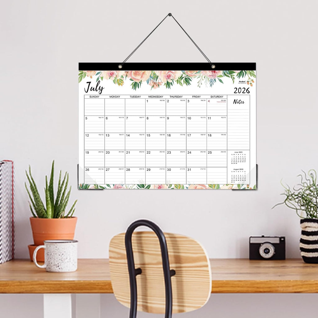2026-2027 Desk Calendar - Jul 2026 - Dec 2027, 18 Months Large Monthly Desk Calendar, 17" x 12", Desk Pad, Large Ruled Blocks, to-do List & Notes, Best Desk/Wall Calendar for Planning or Organizing