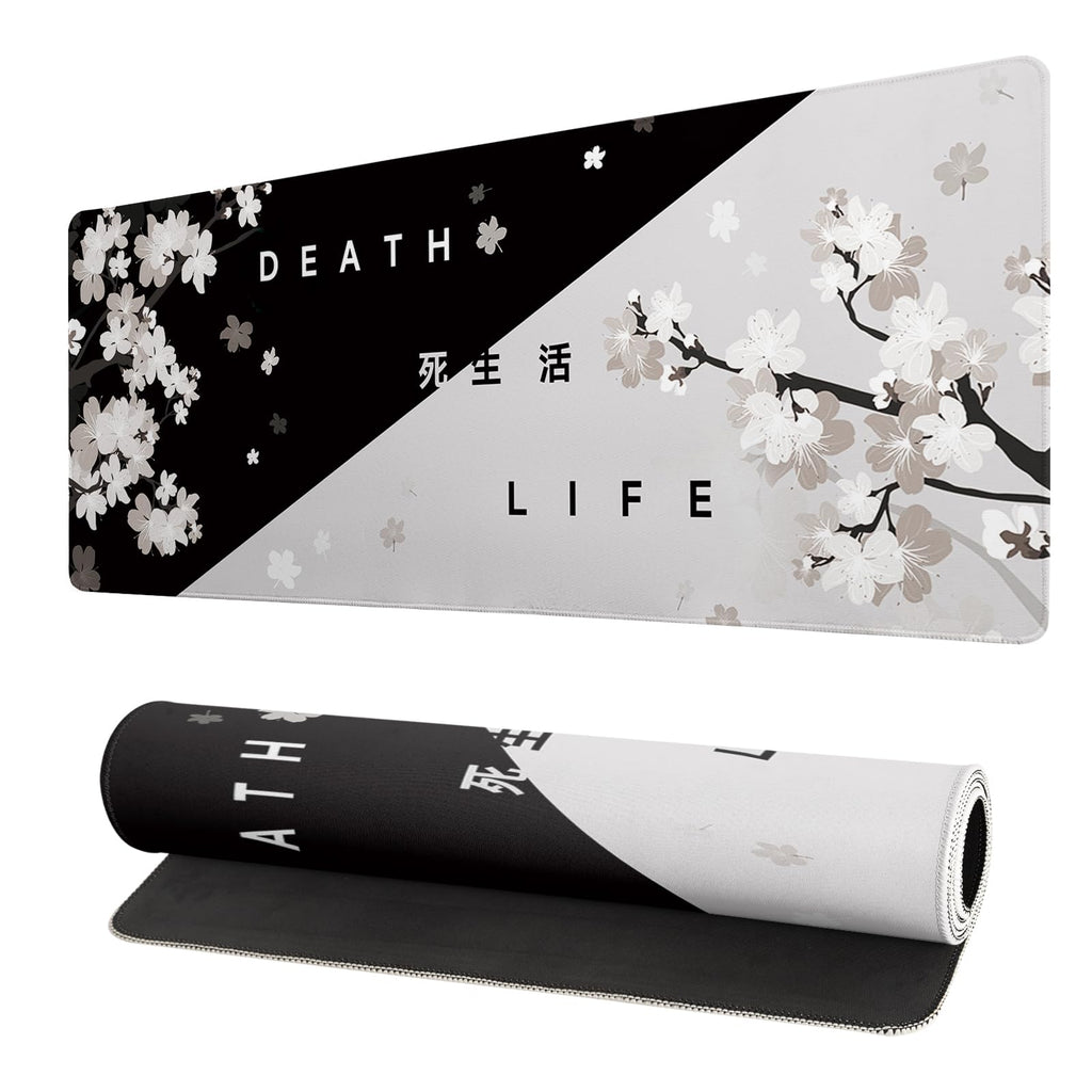 Japanese Mouse Pad, Large Japanese Desk Mat, XL Anime Gaming Keyboard Mat, Non-Slip Rubber Base, Big Extended Desk Protector for Home Office, 31.5”x11.8”
