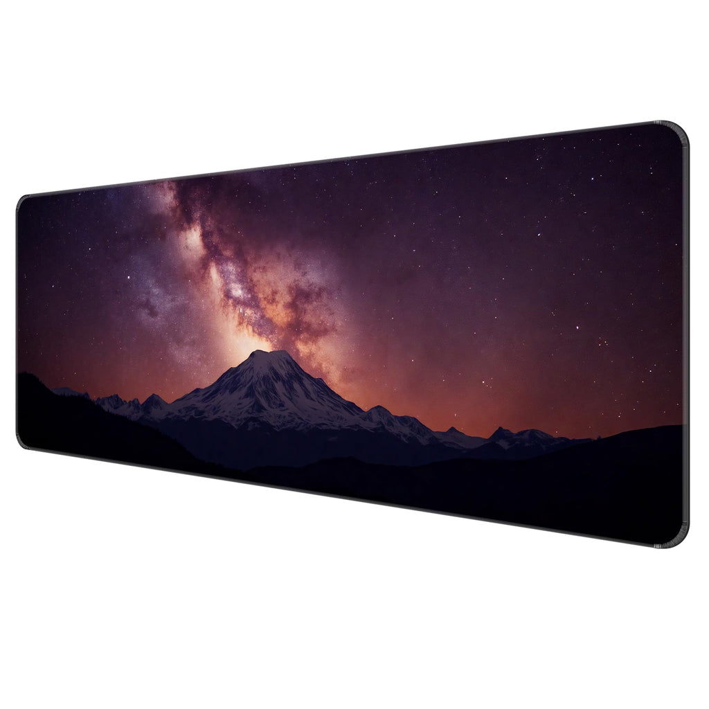 Large Thin Mouse Pad with Stitched Edges, Galaxy Space